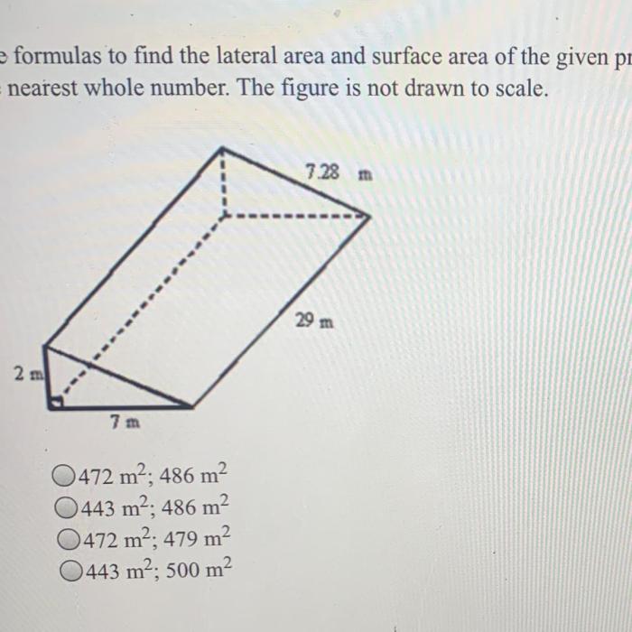 Find the area. the figure is not drawn to scale.