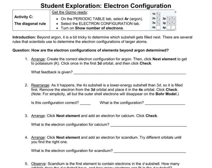 Student exploration periodic trends gizmo answer key pdf