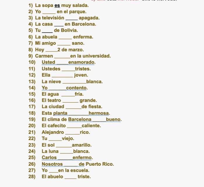 Select the correct forms of ser to complete jorge's introduction