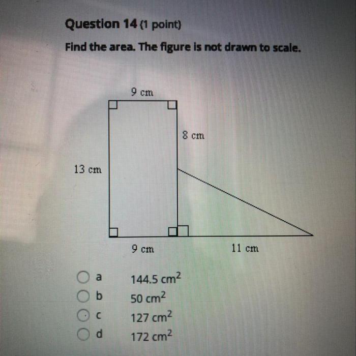 Drawn scale area figure find